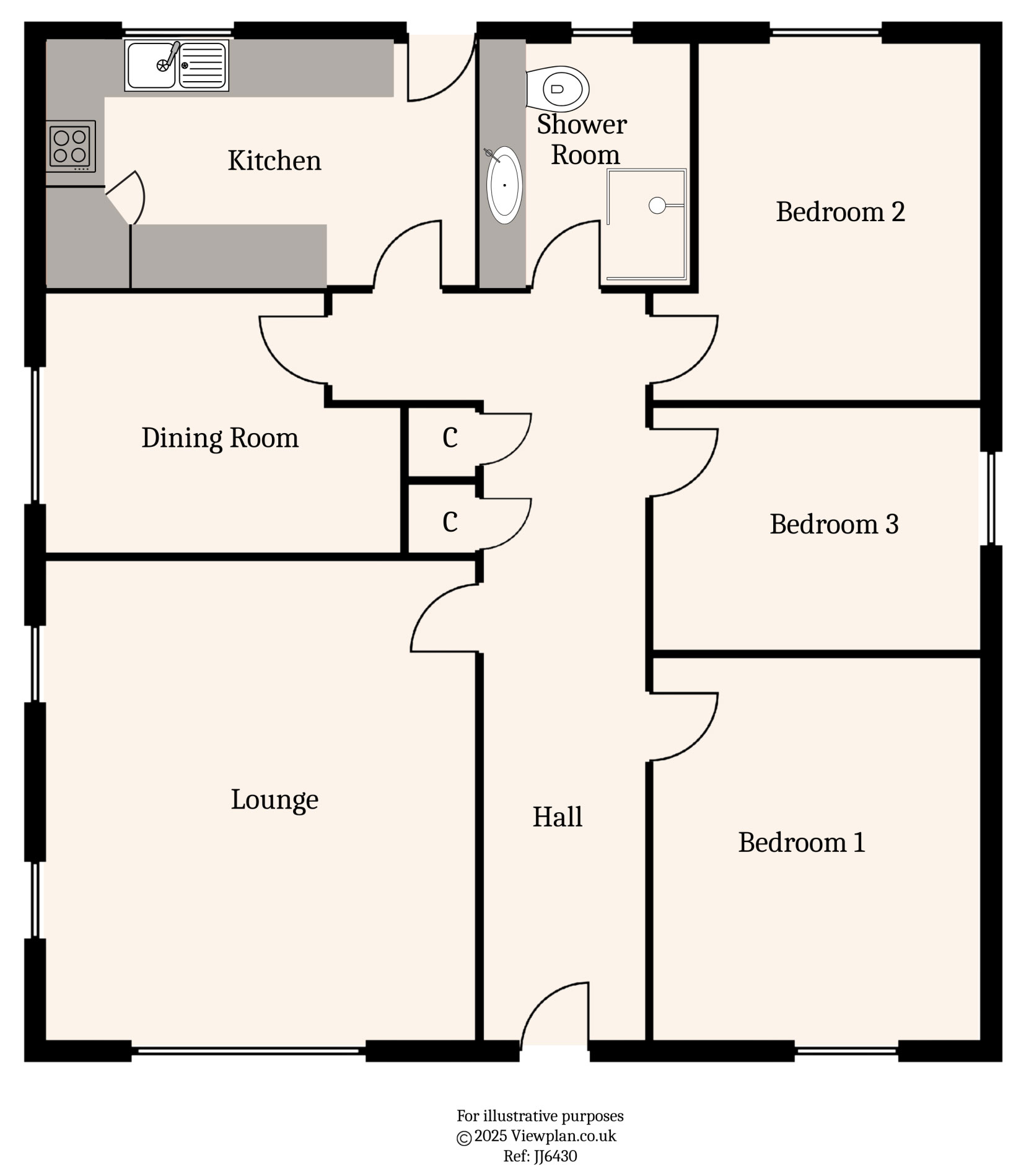 Floorplans For Hospital Road, Pen-Pedair-Heol, Hengoed, CF82 8DG