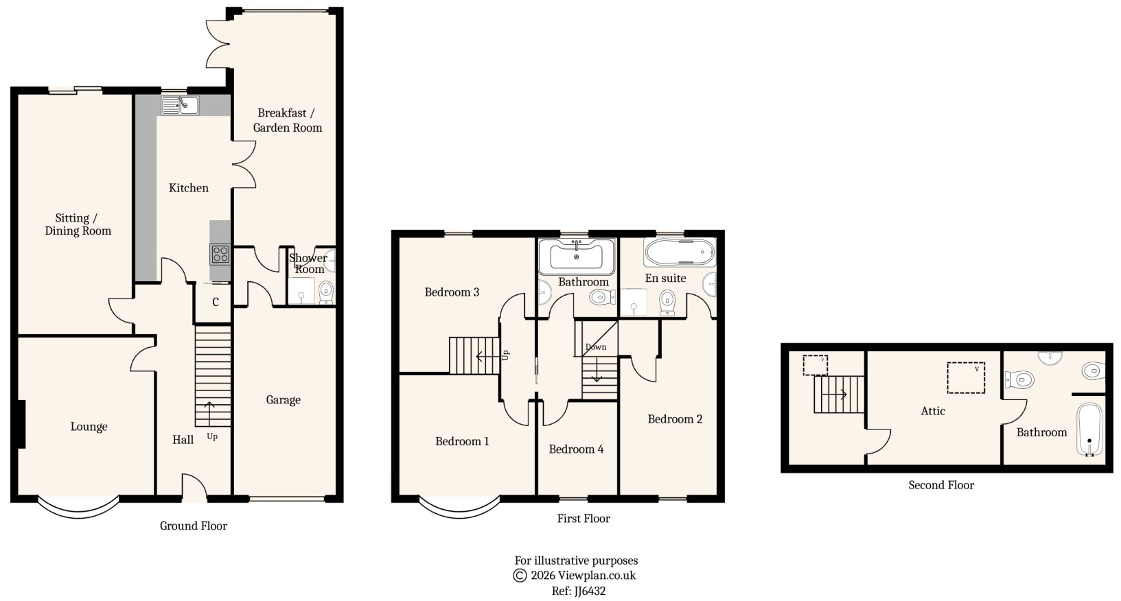 Floorplans For Tabor Road, Maesycwmmer, Hengoed, CF82 7PU