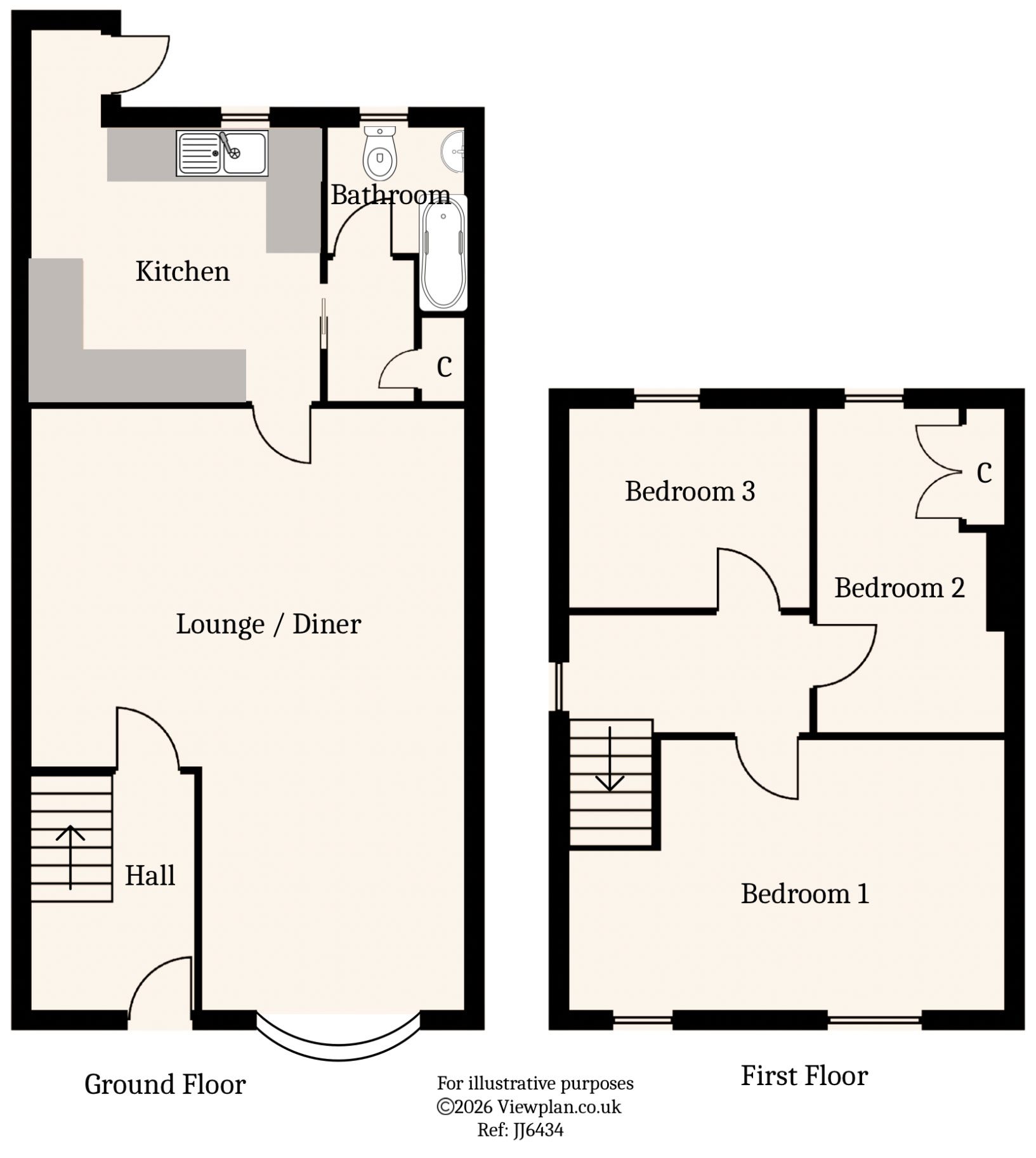 Floorplans For Derwendeg Avenue, Cefn Hengoed, Hengoed, CF82 7HQ