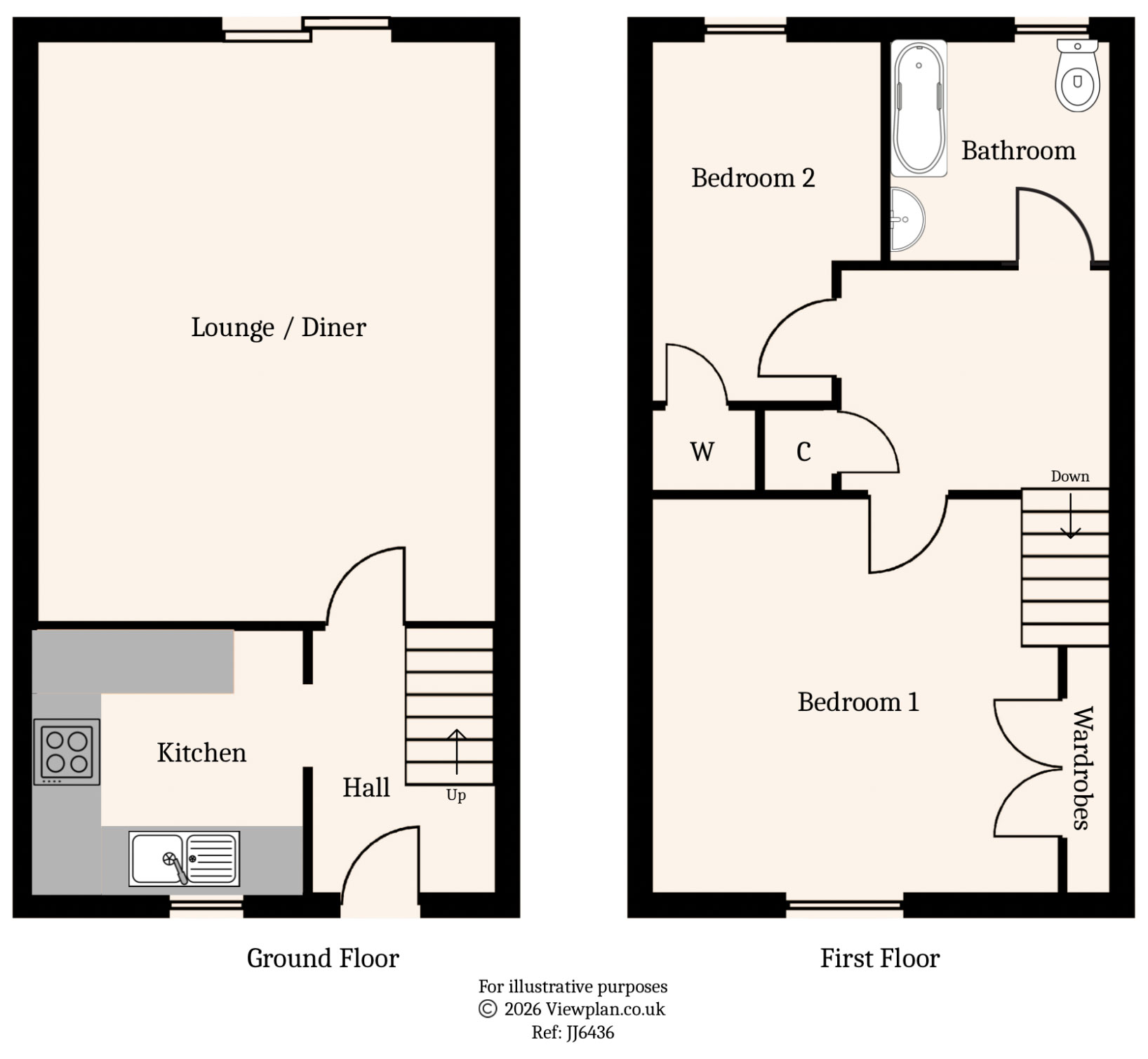 Floorplans For Clos Graddfa, Ystrad Mynach, Hengoed, CF82 7DL