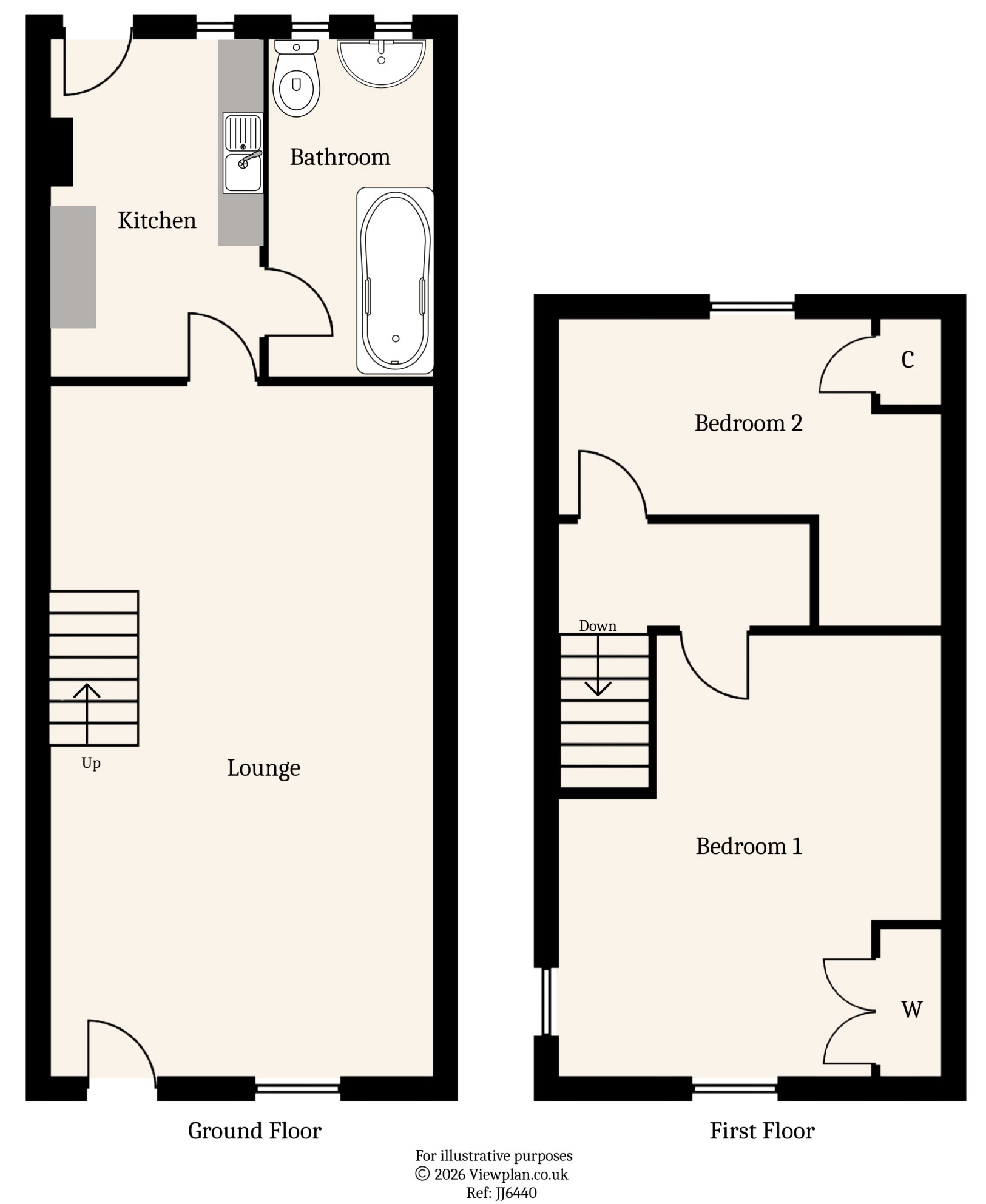 Floorplans For High Street, Nelson, Treharris, CF46 6EU