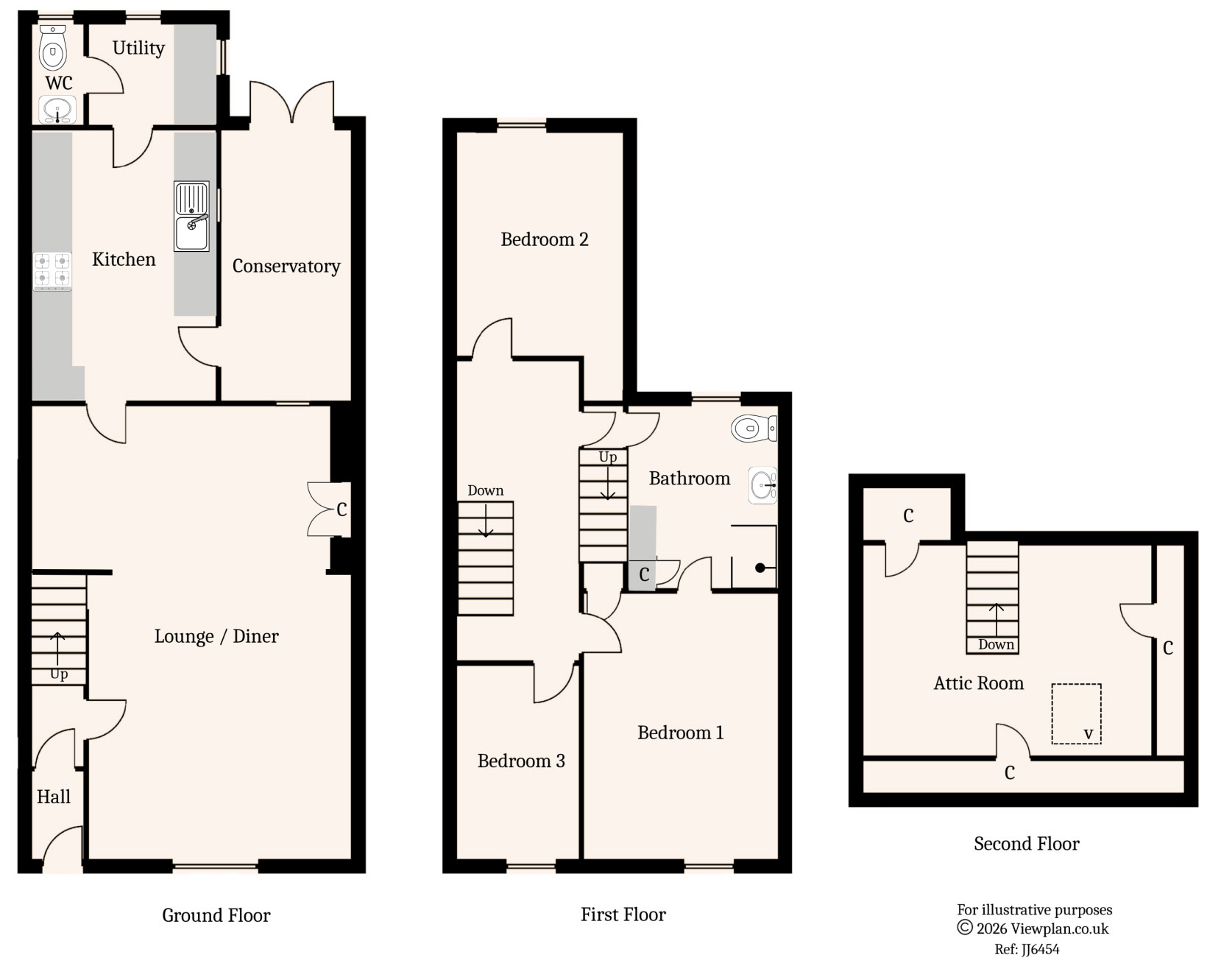Floorplans For Penallta Road, Ystrad Mynach, Hengoed, CF82 7BG