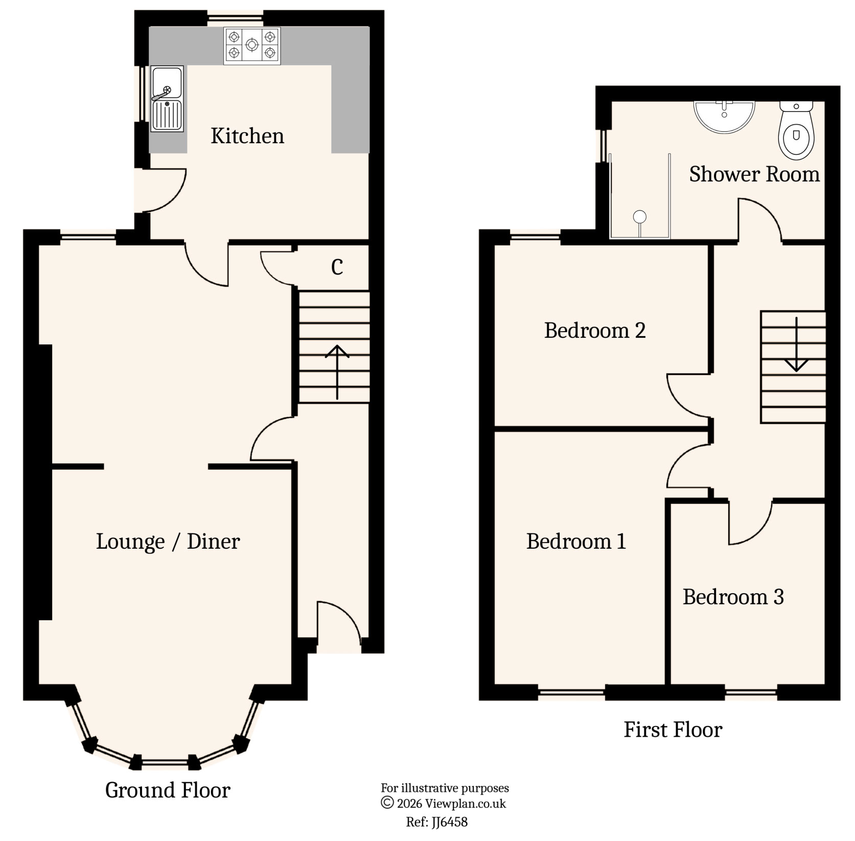 Floorplans For Pengam Road, Ystrad Mynach, Hengoed, CF82 8AA