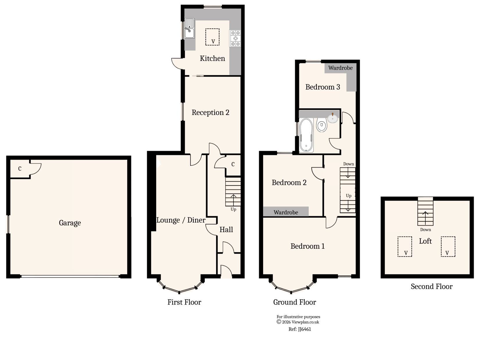 Floorplans For Gwerthonor Road, Gilfach, Bargoed, CF81 8JR