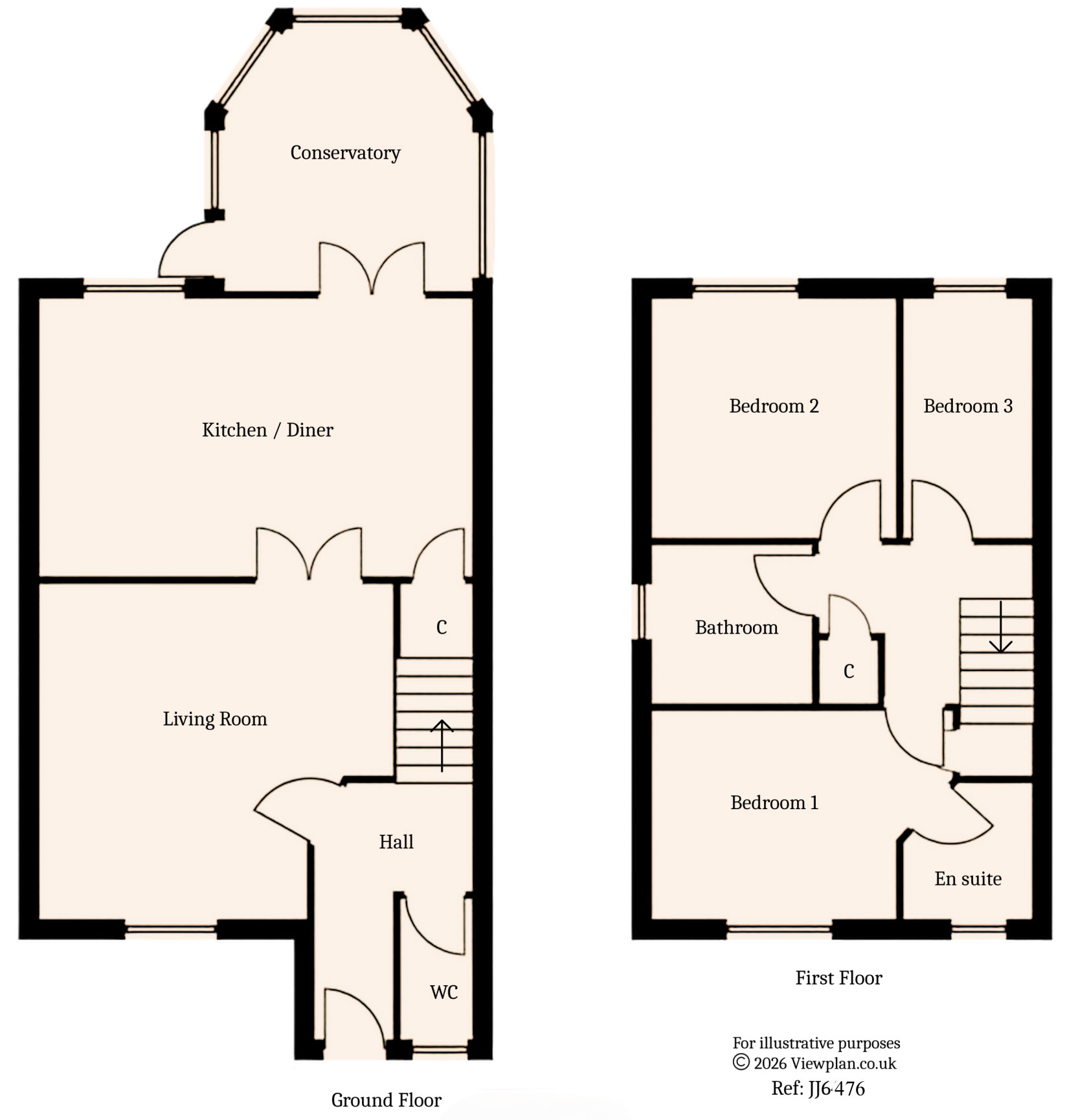 Floorplans For Cae Canol, Hengoed, CF82 7RU