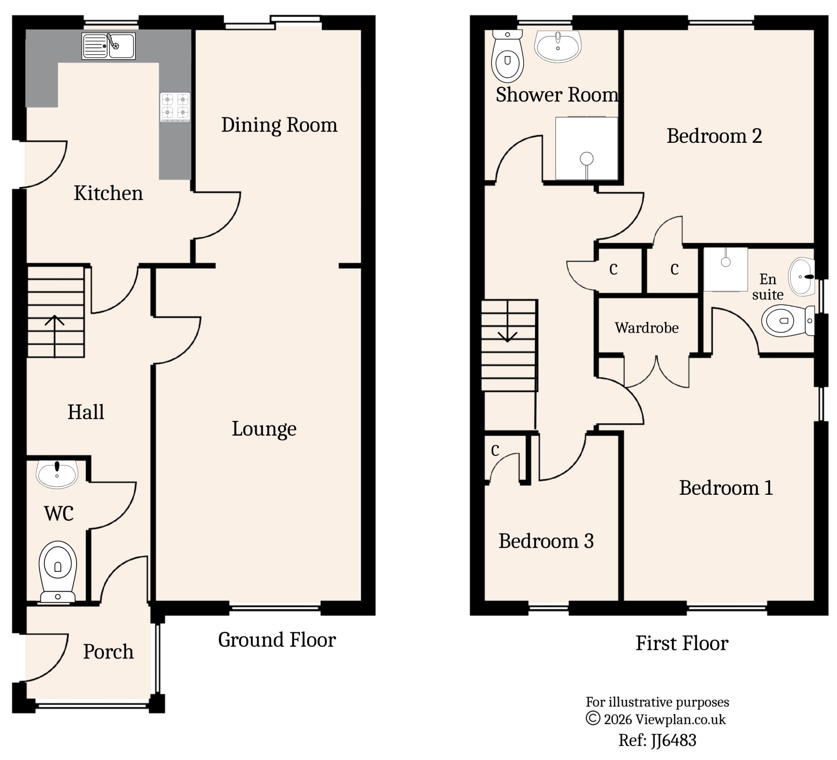 Floorplans For Cae Llwyndu, Nelson, Treharris, CF46 6HX