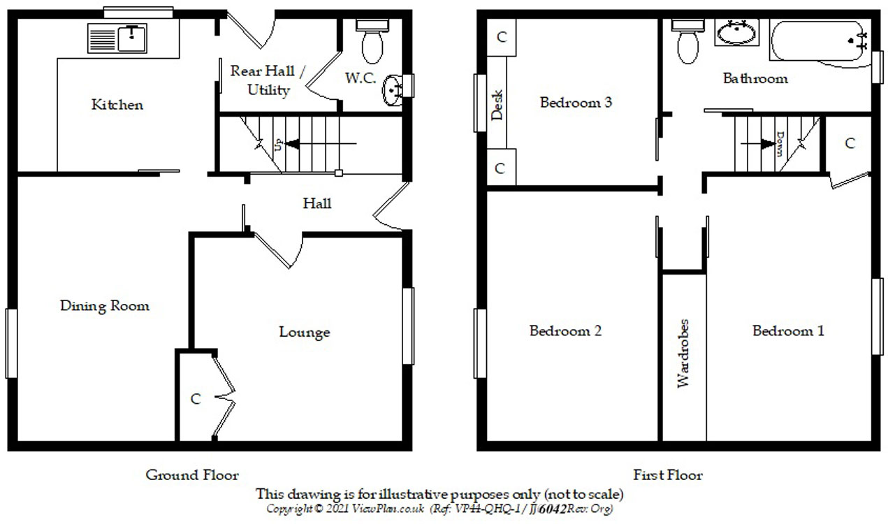 Floorplans For West View Crescent, Trelewis, Treharris, CF46 6DE