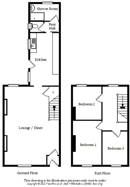 Floorplans For Dynevor Terrace, Nelson, Treharris, CF46 6PD