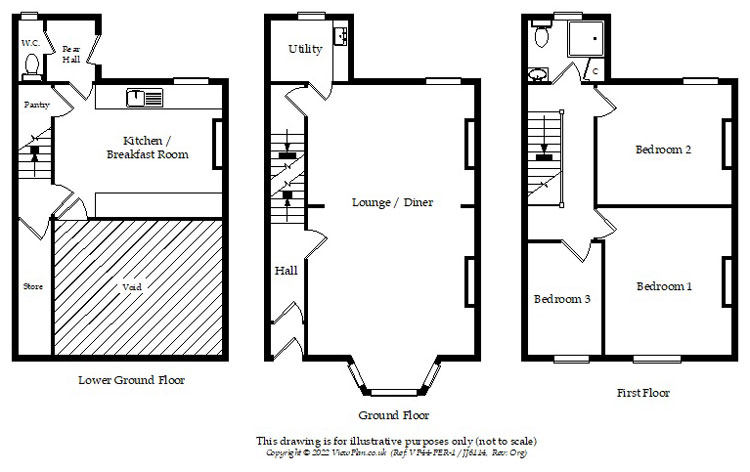 Floorplans For Raglan Road, Hengoed, CF82 7LY