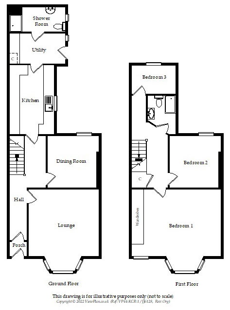 Floorplans For Dilwyn Avenue, Ystrad Mynach, Hengoed, CF82 7AG