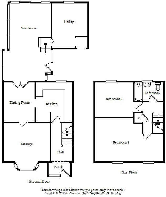 Floorplans For School Street, Fleur De Lis, Blackwood, NP12 3UX