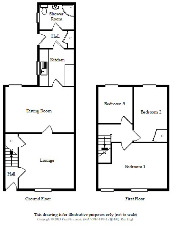 Floorplans For Penybryn Avenue, Cefn Fforest, Blackwood, NP12 3JS
