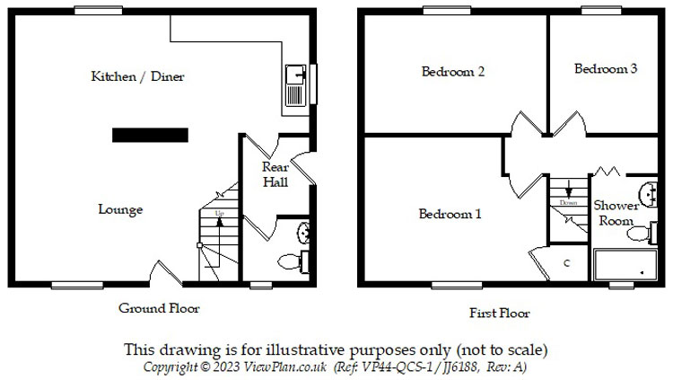Floorplans For Heol Edward Lewis, Gelligaer, Hengoed, CF82 8EJ
