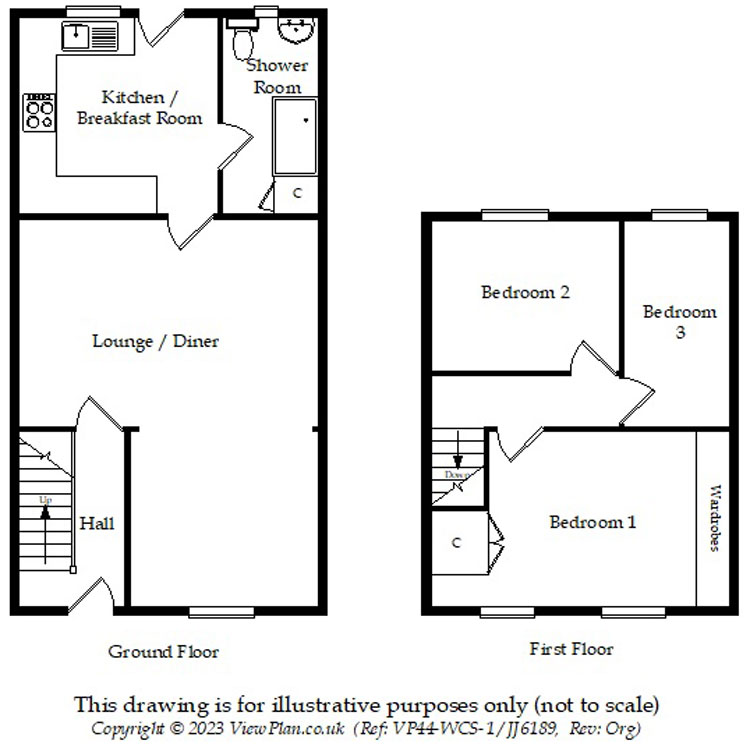 Floorplans For Commercial Street, Ystrad Mynach, Hengoed, CF82 7DX