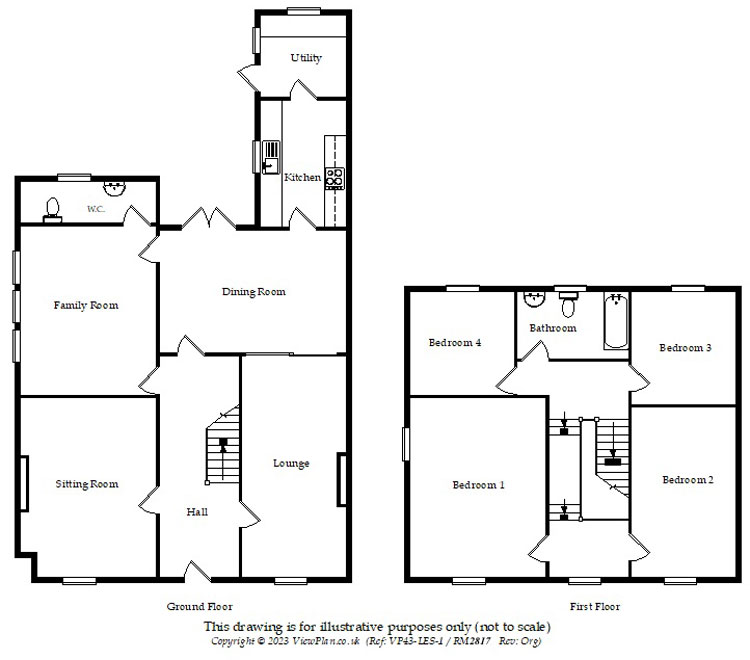 Floorplans For Millbrook Rd, 9 Millbrook Rd, Dinas Powys, CF64 4BZ