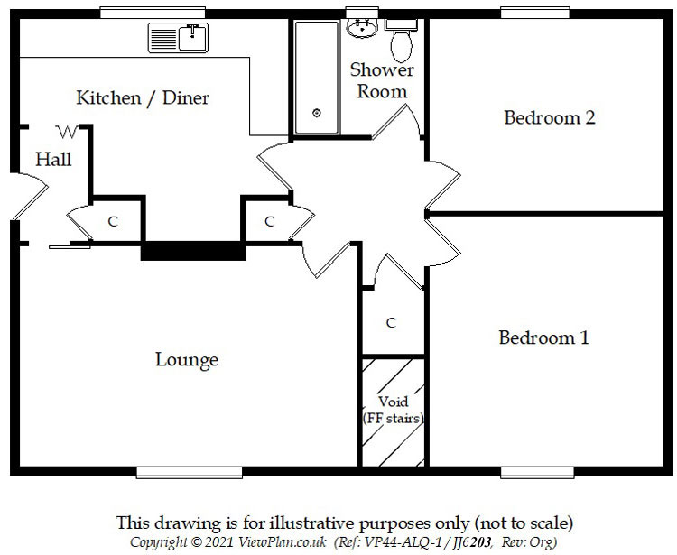 Floorplans For Hillside View, Bargoed, CF81 8PR
