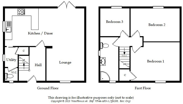 Floorplans For Claerwen, Gelligaer, Hengoed, CF82 8EY
