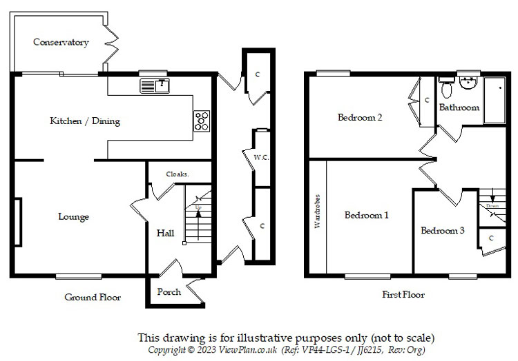 Floorplans For Heol Celyn, Hengoed, CF82 7NS