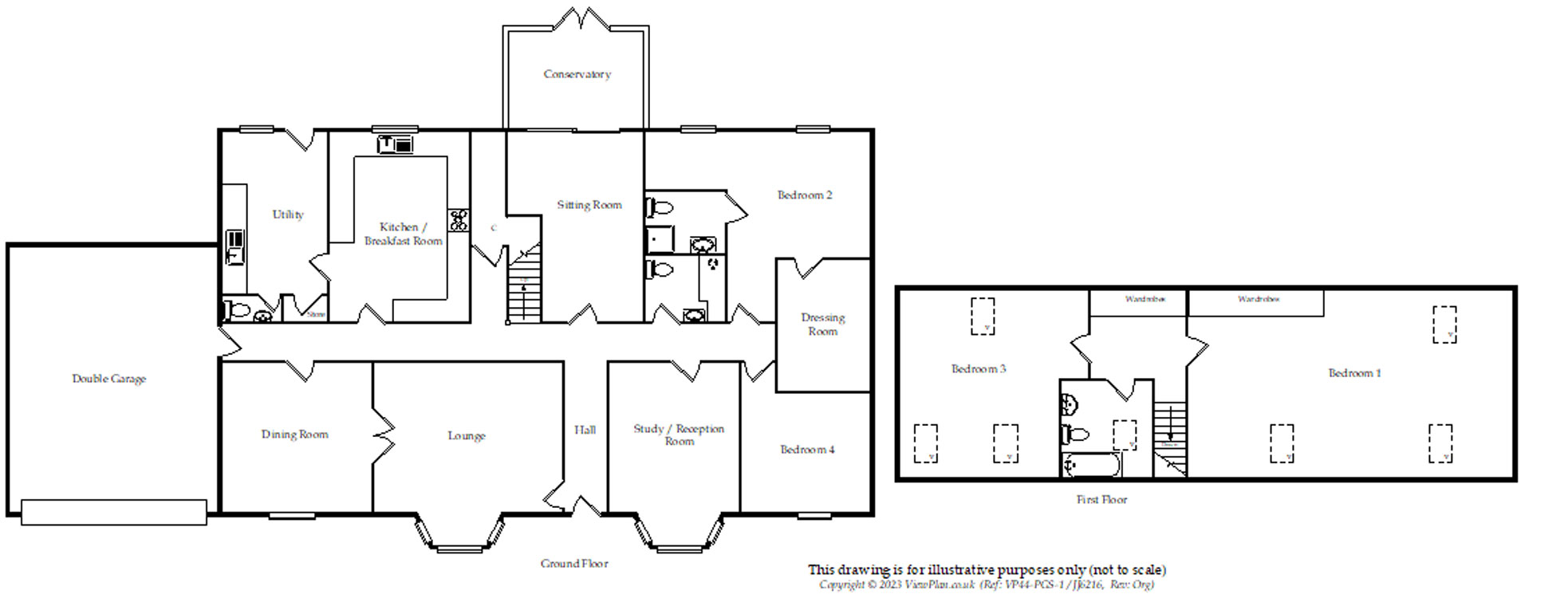 Floorplans For Cherry Tree Way, Trelewis, Treharris, CF46 6AT