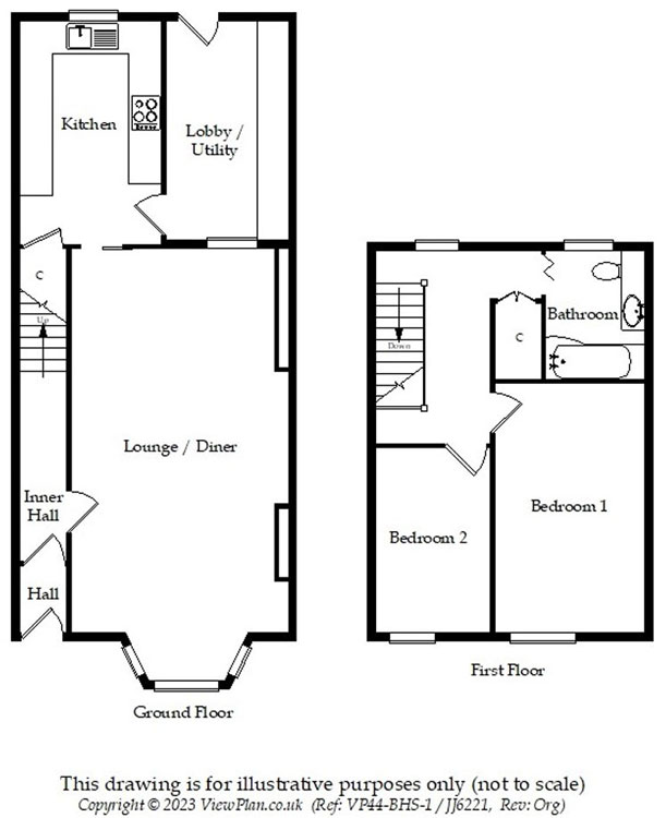 Floorplans For Cefn Road, Hengoed, CF82 7NB