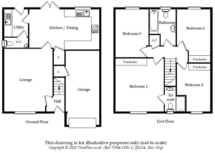 Floorplans For River Avenue, Trelewis, CF46 6EF