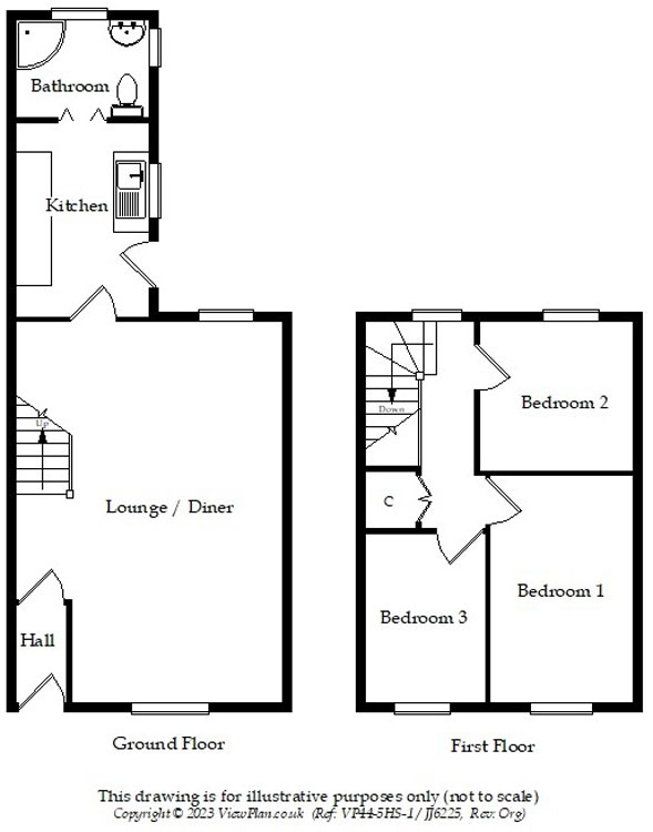 Floorplans For Central Street, Ystrad Mynach, Hengoed, CF82 7EL