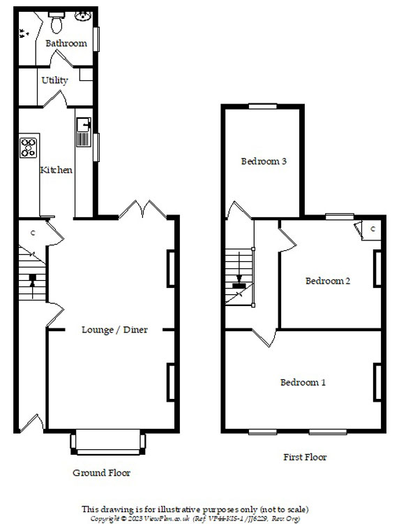 Floorplans For Bryn Terrace, Hengoed, CF82 7ND