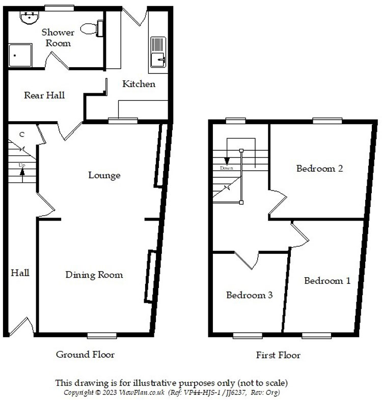 Floorplans For Bontnewydd Terrace, Trelewis, Treharris, CF46 6AF