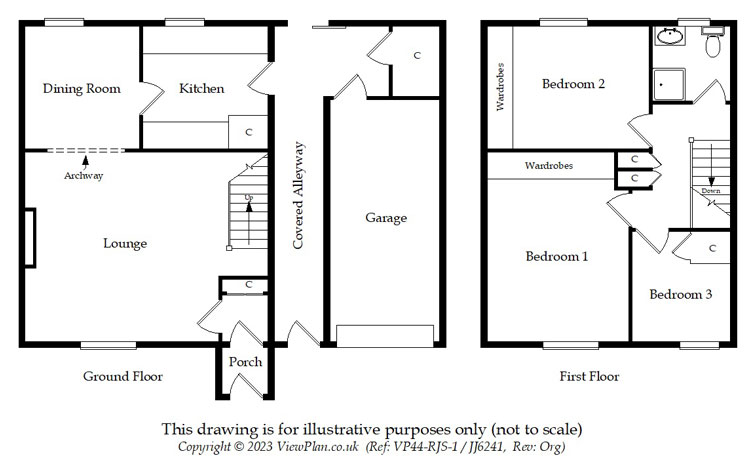 Floorplans For Garden Close, Llanbradach, Caerphilly, CF83 3NA