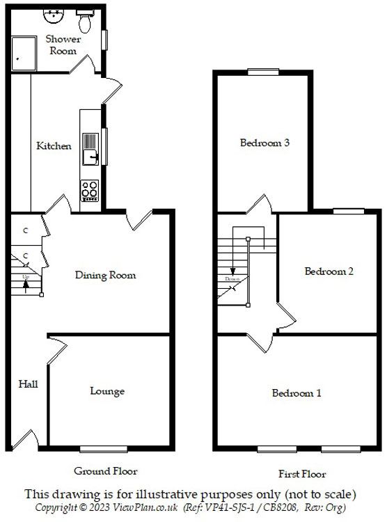 Floorplans For Rhymney Terrace, Cardiff, CF24 4DE