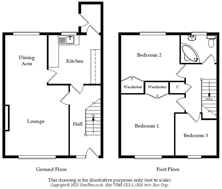 Floorplans For St. Donats Close, Dinas Powys, CF64 4NL